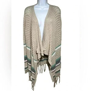 Aeropostale Bethany Mota Long Open Knit Cardigan, Size Medium